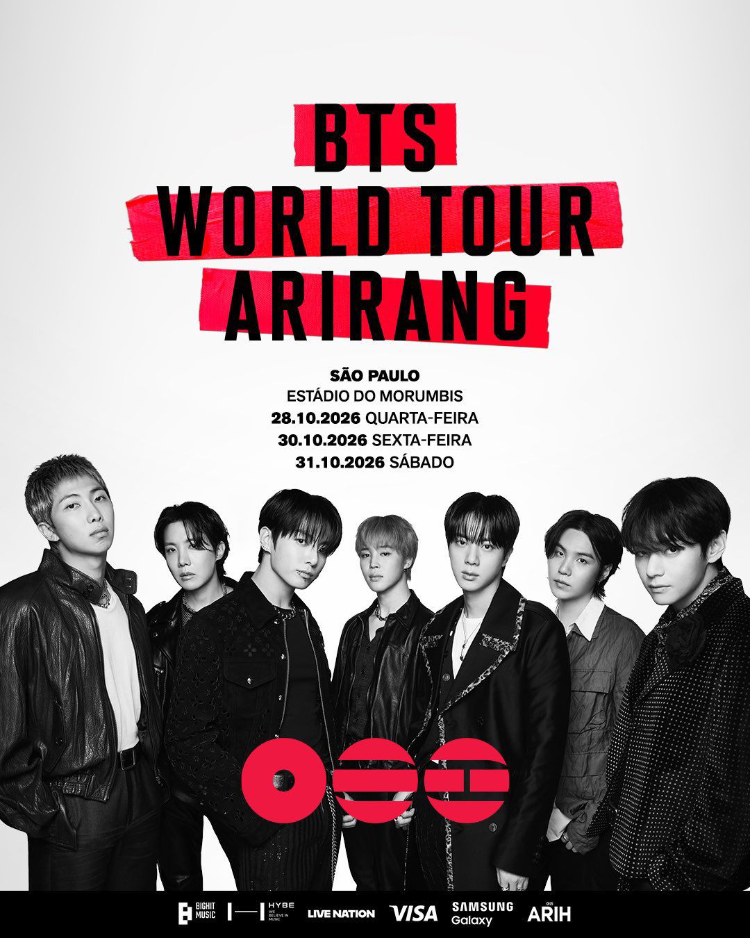 Excursão BTS 2026 — São Paulo — 31/10/2026