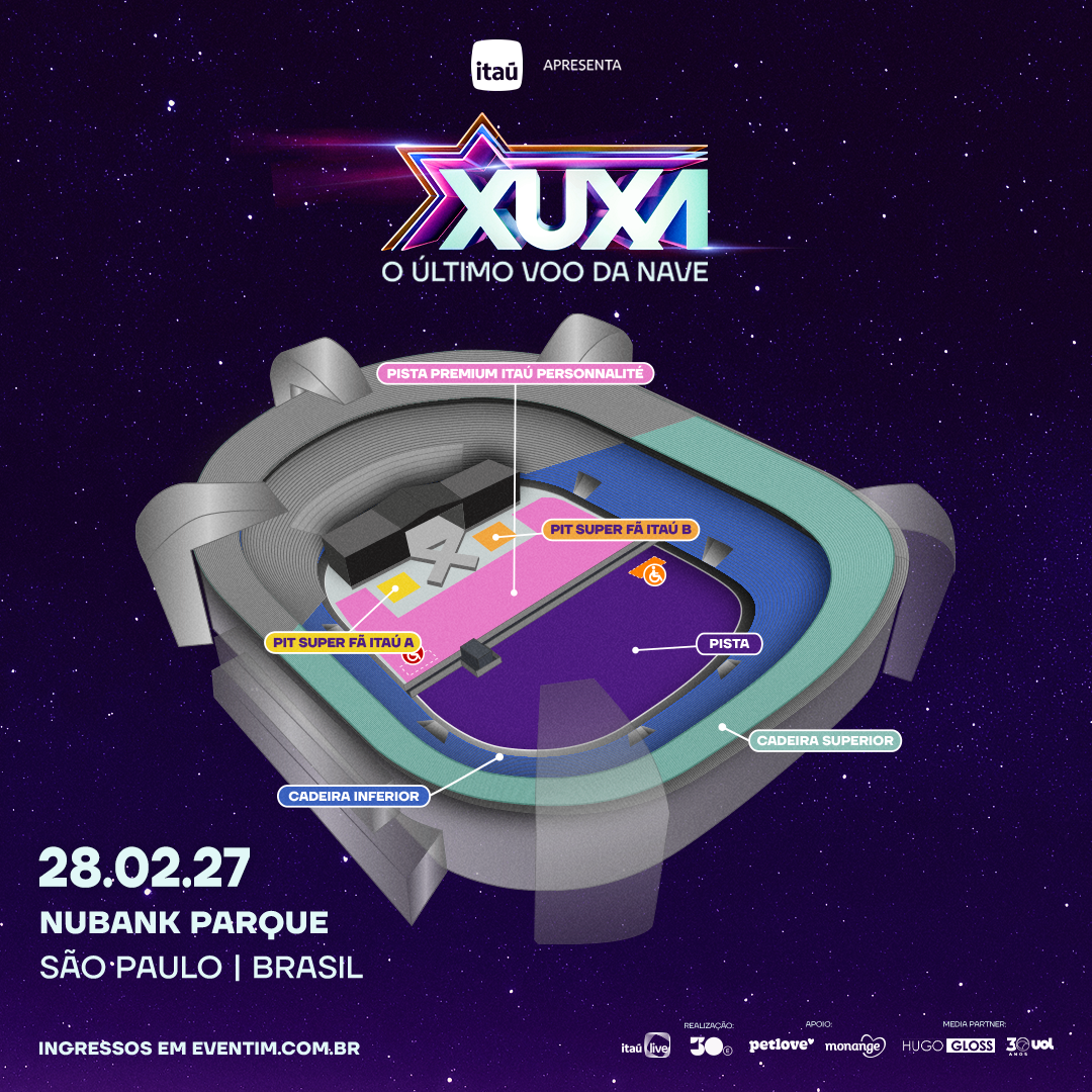 Excursão Xuxa — São Paulo — 27/02/2027