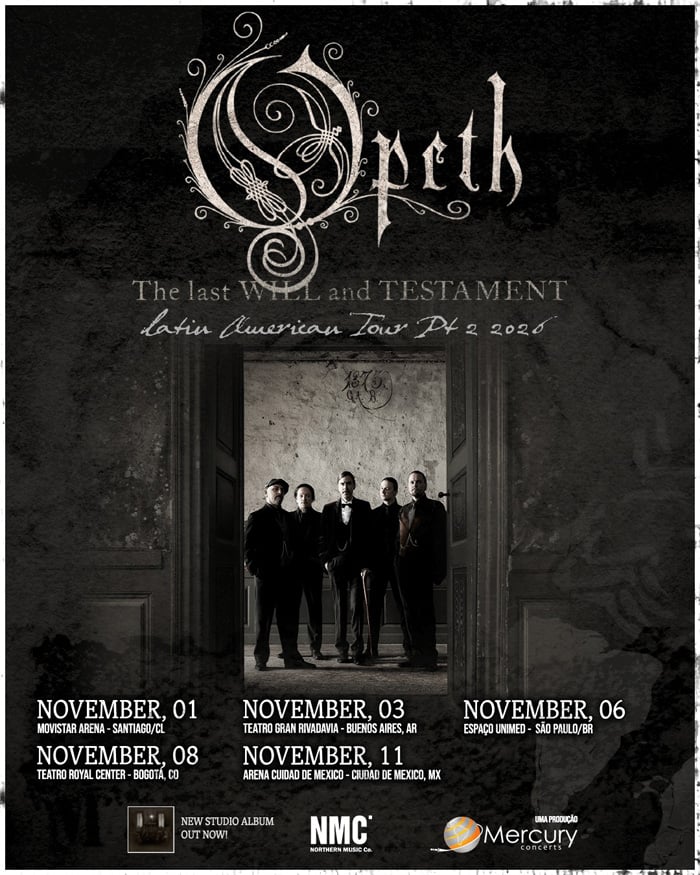 Excursão Opeth — São Paulo — 06/11/2026